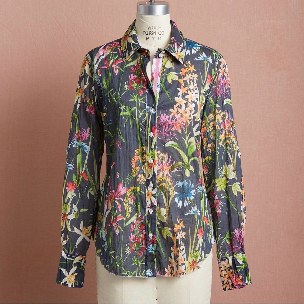 Sundance Floral Crinkle Shirt